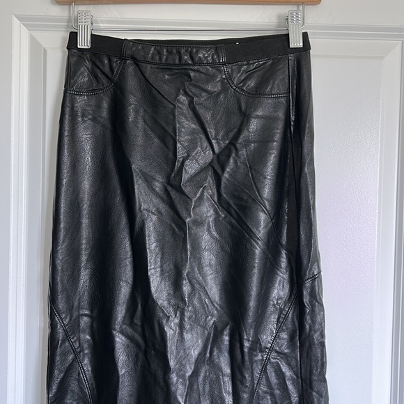 BLANK NYC LEATHER MAXI SKIRT SIZE 24 NWT - Picture 3 of 9